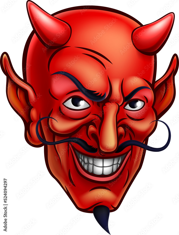 Devil Face Cartoon