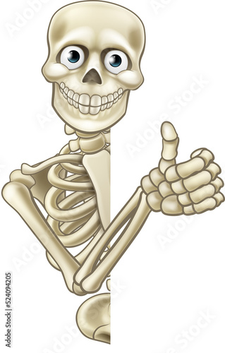 Cartoon Halloween Skeleton ...