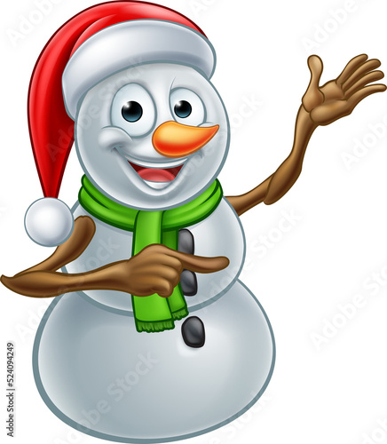 Christmas Snowman Cartoon S...