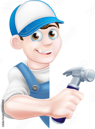 Cartoon Handyman Image