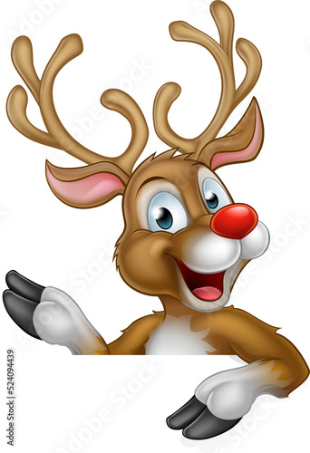 Christmas Reindeer Cartoon ...