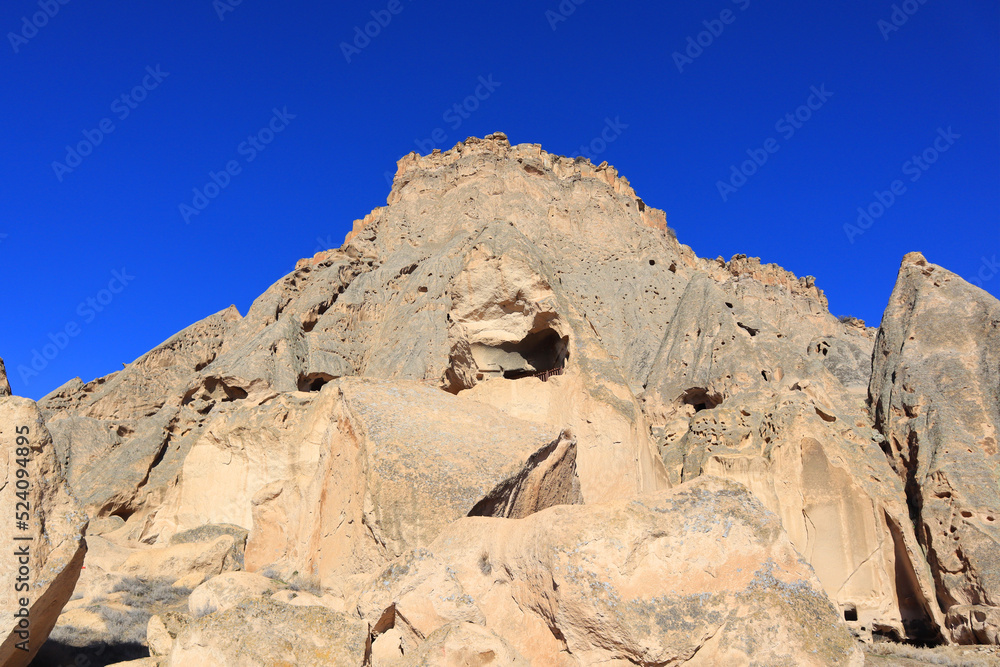 Selime Castle - the largest and most elaborate cave complex in Cappadocia, Turkey	
