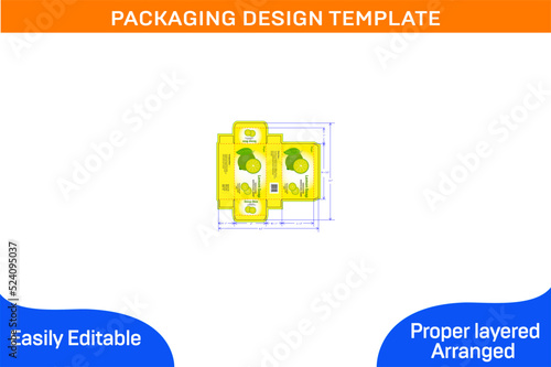 Lemon Soap Box Packaging Design Template