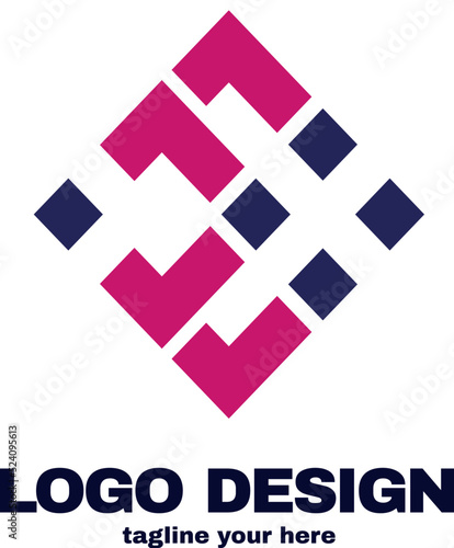modern and simple design concept. logo with simple and gradient color template logo for company vector file eps 10