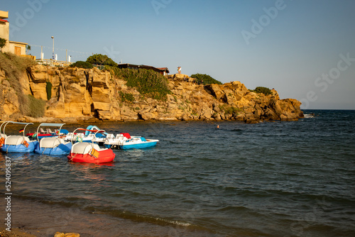 Le Catella, Calabria, Italy, boats in the bay photo