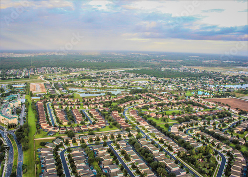 Suburban aerial view