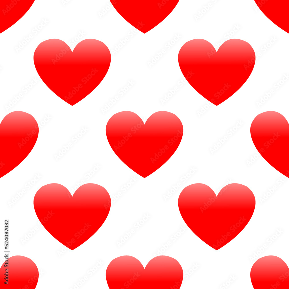 red heart pattern on white background. red heart pattern on white background.