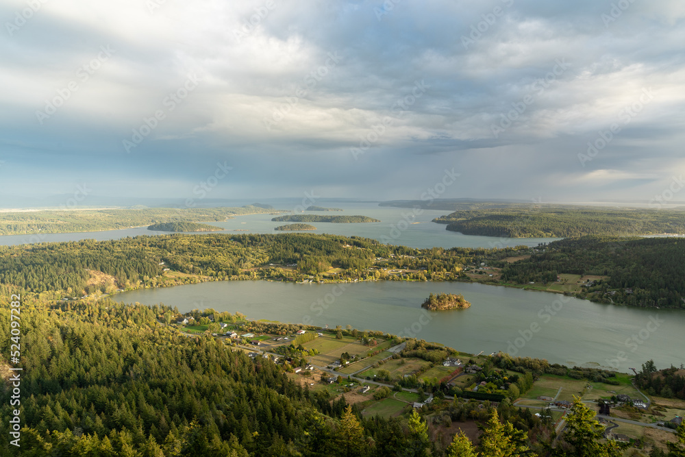 Amazing View from the Top to Mount Erie Amazing View from the Top to Mount Erie