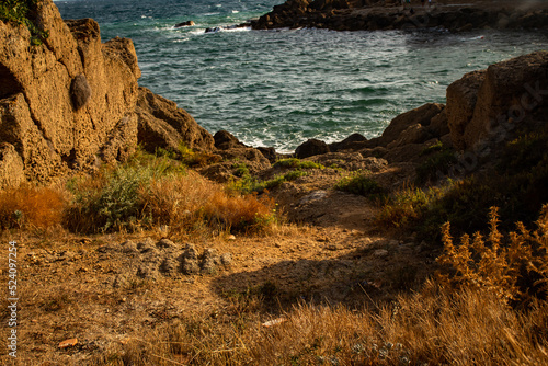 Le Catella, Calabria, Italy, rocks in the sea photo