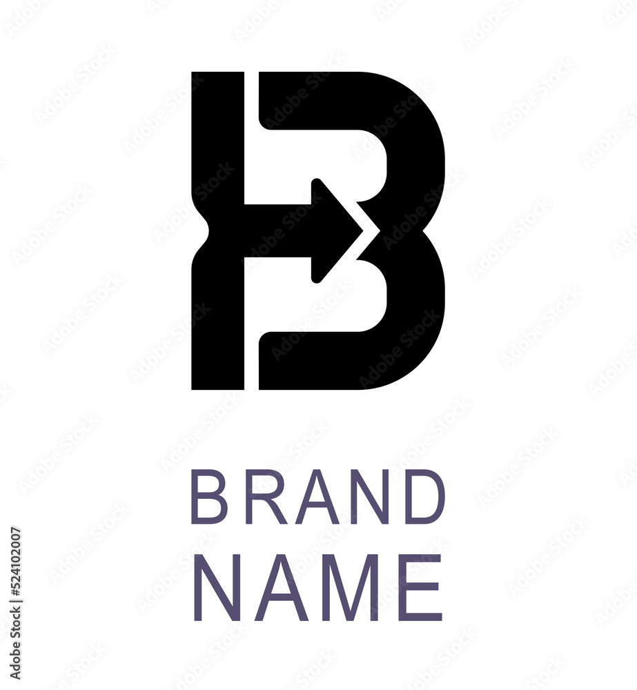 Letter B, uppercase letter B logo icon, abstract geometric flat character shape. Editable preset for logo design. Letter B, uppercase letter B logo icon, abstract geometric flat character shape. Editable preset for logo design.