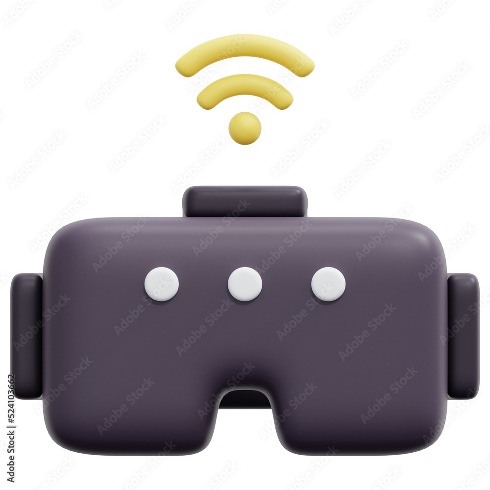 virtual reality 3d render icon illustration virtual reality 3d render icon illustration