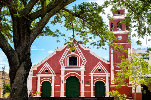 street view of santa cruz de mompox town, colombia
 photo