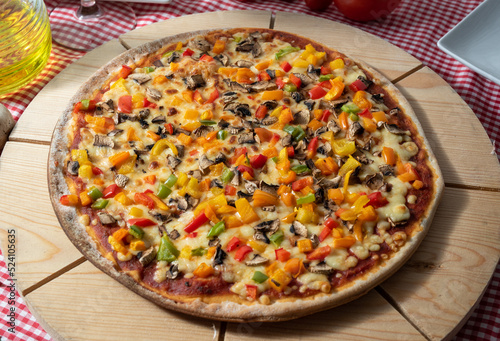 pizza with vegetables