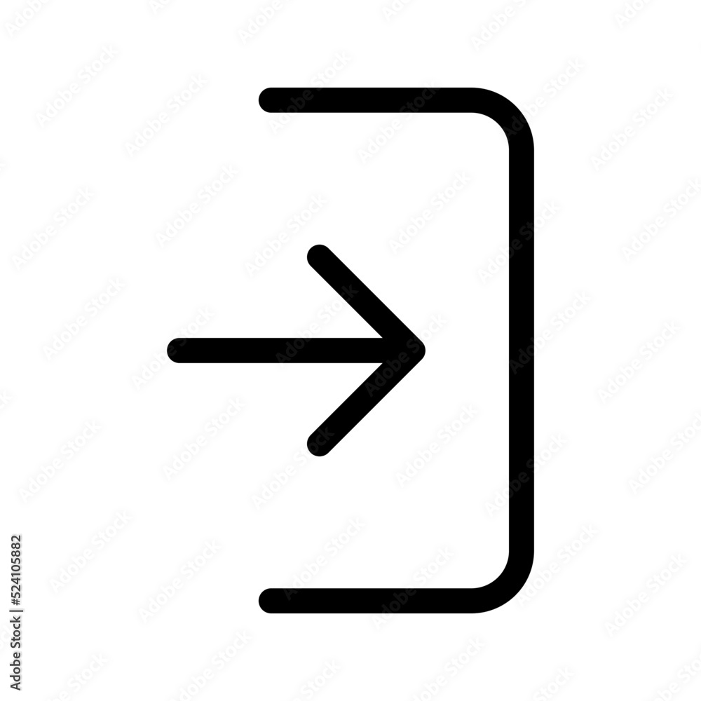 Login icon. sign symbol, vector illustration Login icon. sign symbol, vector illustration