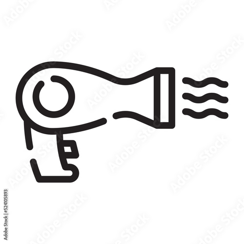 Hair dryer an electrical device for drying a person's hair by blowing warm air over it 