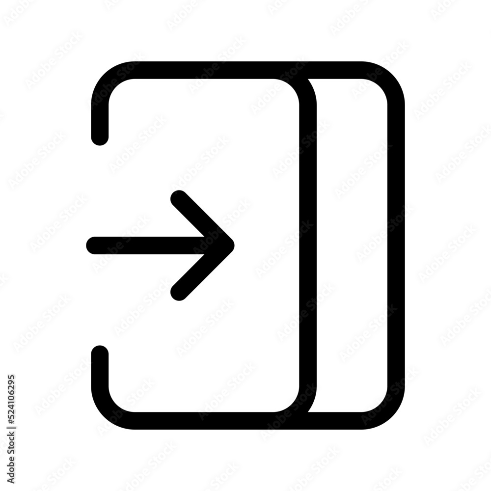 Login icon. sign symbol, vector illustration Login icon. sign symbol, vector illustration