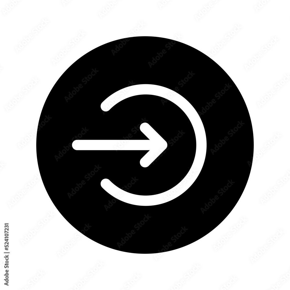 Login icon. sign symbol, vector illustration Login icon. sign symbol, vector illustration