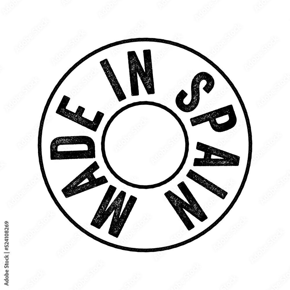 Made in Spain text emblem stamp, concept background Made in Spain text emblem stamp, concept background