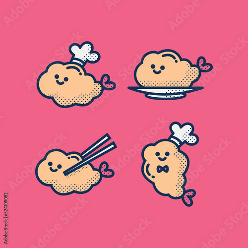 CUTE CARTOON TEMPURA VECTOR COLLECTION