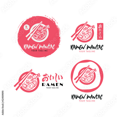 HAND DRAWING RAMEN LOGO COLLECTION