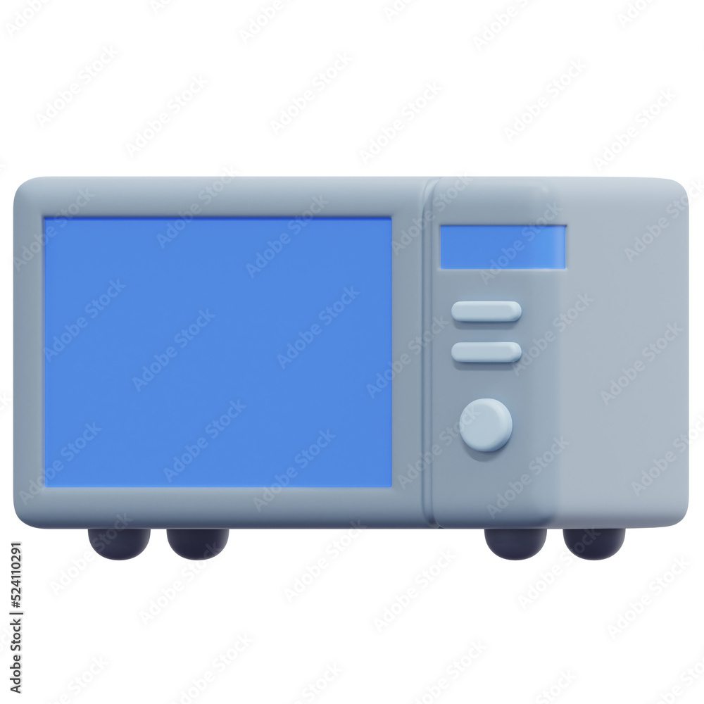 microwave 3d render icon illustration microwave 3d render icon illustration