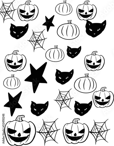 Set Of Halloween Graphics