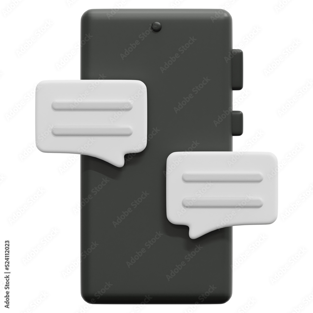 chat box 3d render icon illustration chat box 3d render icon illustration