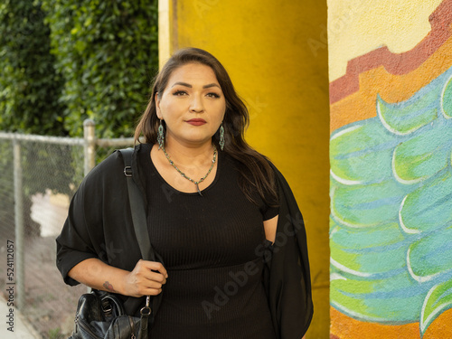 Native teacher looking into the camera in a horizontal close up image