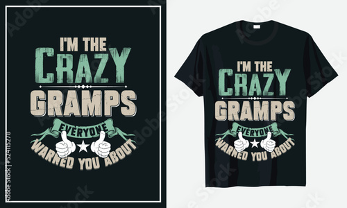Grandparents day t-shirt design premium vector