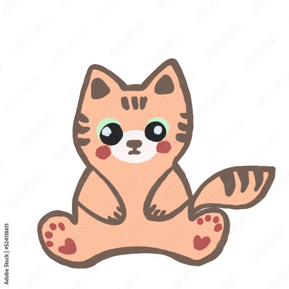 Obraz premium cartoon cat
