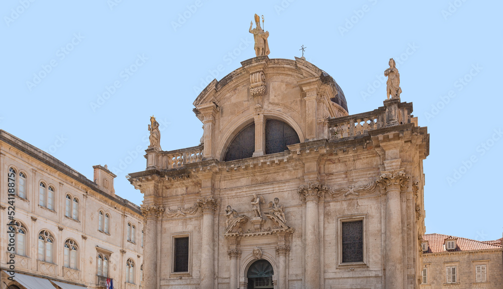 Cathedral of the Assumption of the Virgin Mary in Dubrovnik, Croatia is a Roman Catholic cathedral 12th century