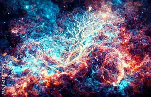 Textures like cosmic nebulae.