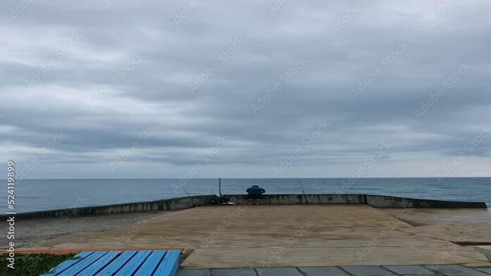 fisherman on the pier fisherman on the pier