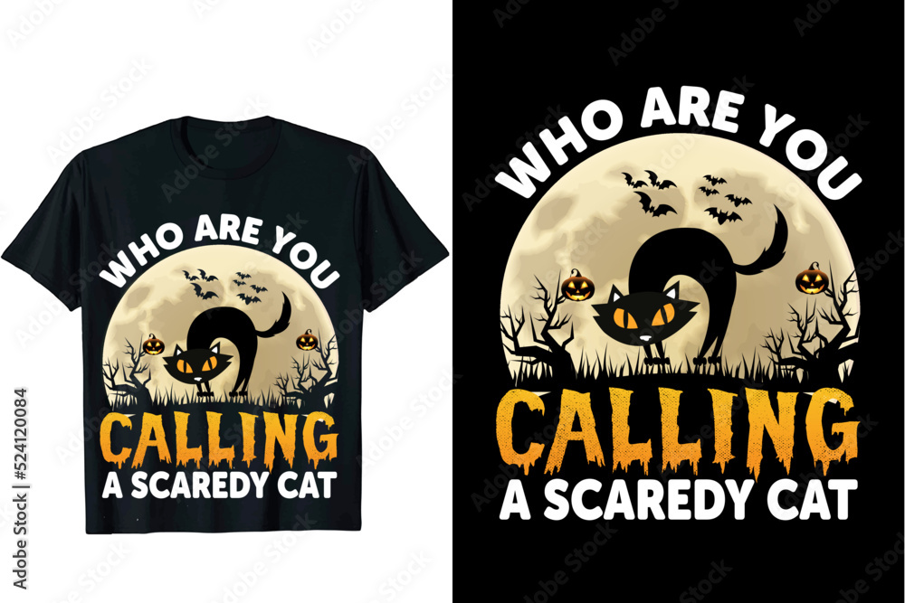 Fototapeta premium who are you calling Halloween t-shirt