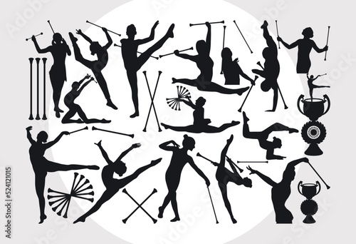 Baton Twirling SVG Bundle, Sport Svg, Baton Svg, Majorette Baton Svg, Twirling Gymnastics Svg,
Sport Baton Svg, Twirling Bundle, Color Guard Svg, Dance Ballet Svg
