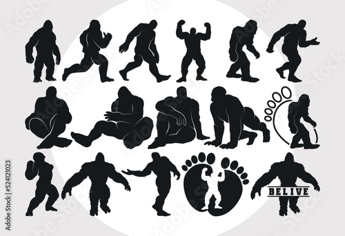 
Bigfoot SVG Bundle, Sasquatch Svg, Bigfoot Silhouette, Yeti Bigfoot Svg, Yeti Svg, Bigfoot Bundle