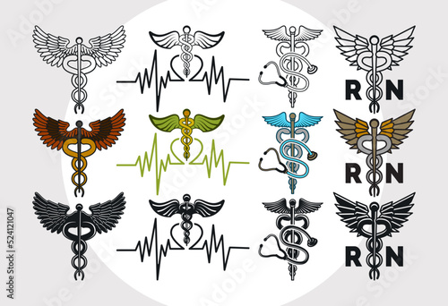 Caduceus Symbol SVG Bundle, Caduceus Svg, Pharmacy Symbol Svg, Wings Svg, Medical Symbol Svg, Nurse Svg,
Star Of Life Svg, RN Nurse Svg,
