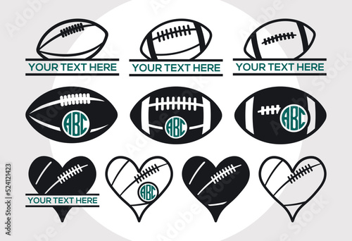 
Ragby Ball Monogram Svg, Rugby Ball Svg, Ball Svg, Football Svg, Sports Ball Svg,
American football Svg, Split Monogram, Circle Monogram,