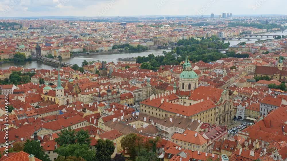panoramic view of Prague. Czech republic. Travel and sights of city breaks. landmarks, travel guide and postcard. panoramic view of Prague. Czech republic. Travel and sights of city breaks. landmarks, travel guide and postcard.