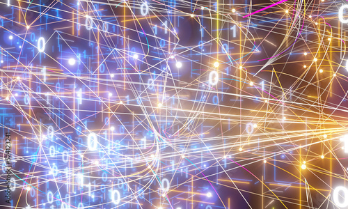 Neural network 3D illustrat...
