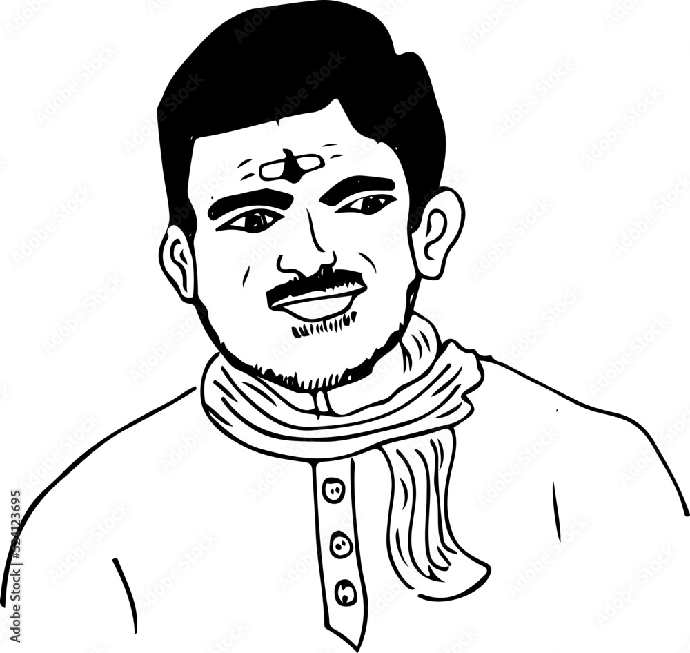 How to Draw Indian Man  YouTube