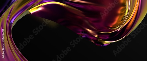 Abstract 3d render, futuris...