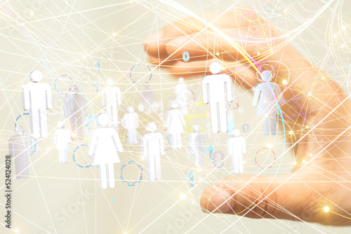 Global network. Blockchain....