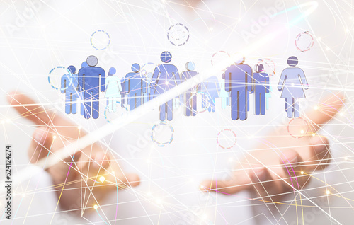 Global network. Blockchain....