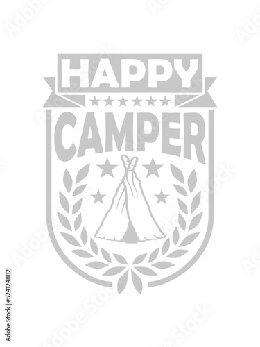 Zelt Happy Camper Logo 