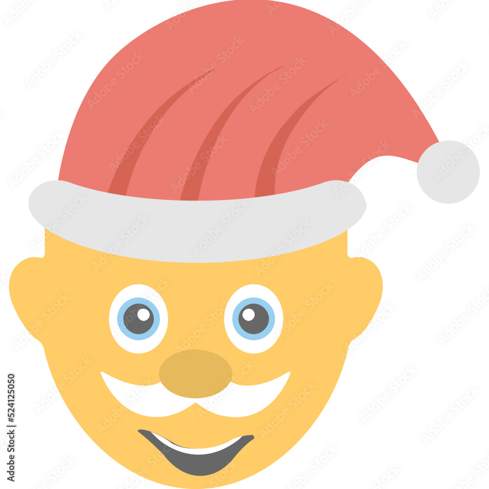 Naklejka premium Santa Smiling 