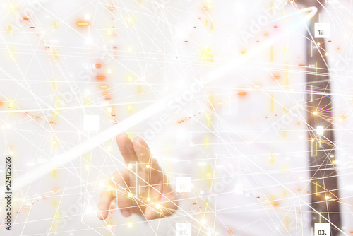 Neural network 3D illustrat...