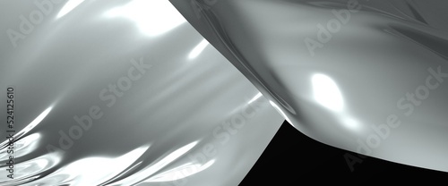 Abstract white and gray geo...