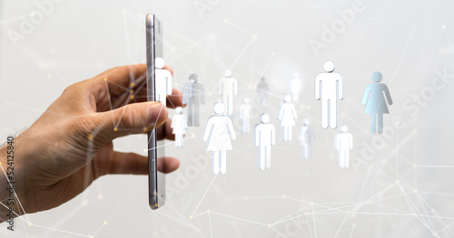 Global network. Blockchain....