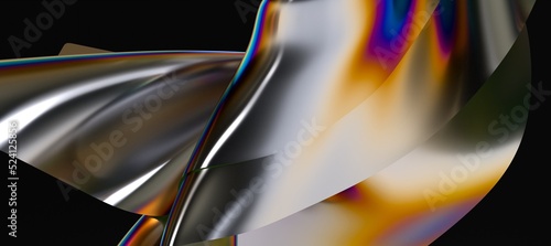 Abstract 3d render, futuris...